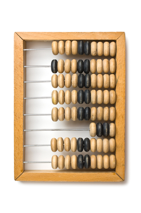 old wooden abacus