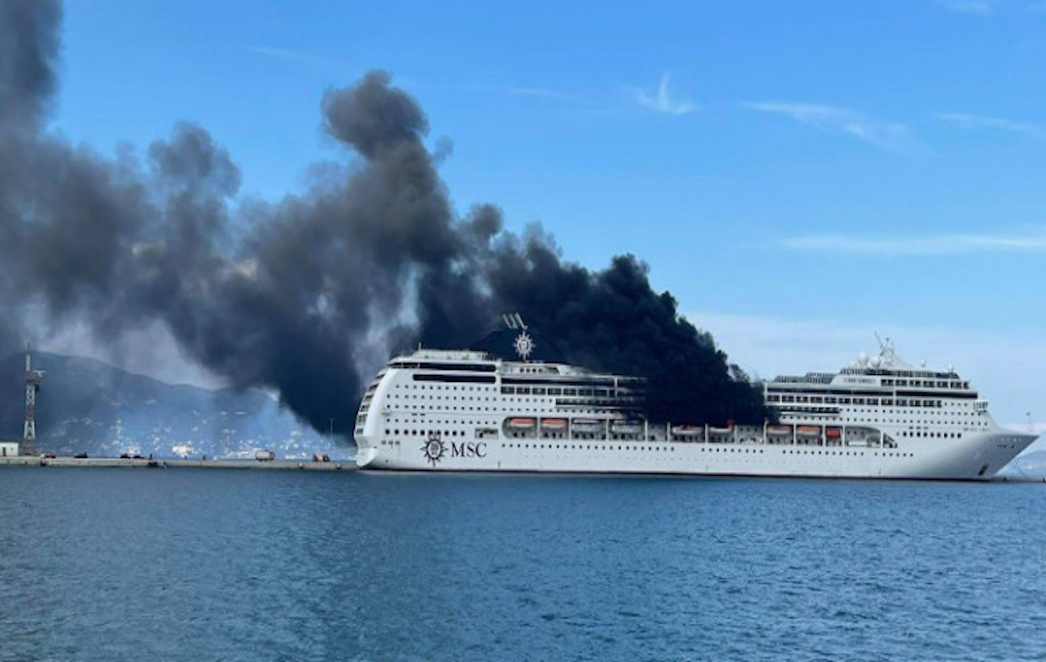 MSC Lirica Fire