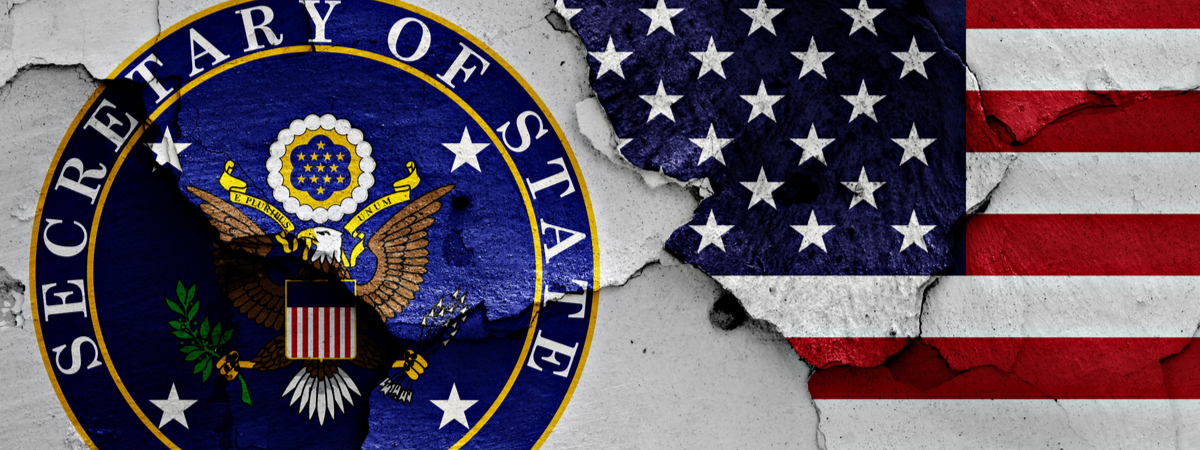 department of state american flag