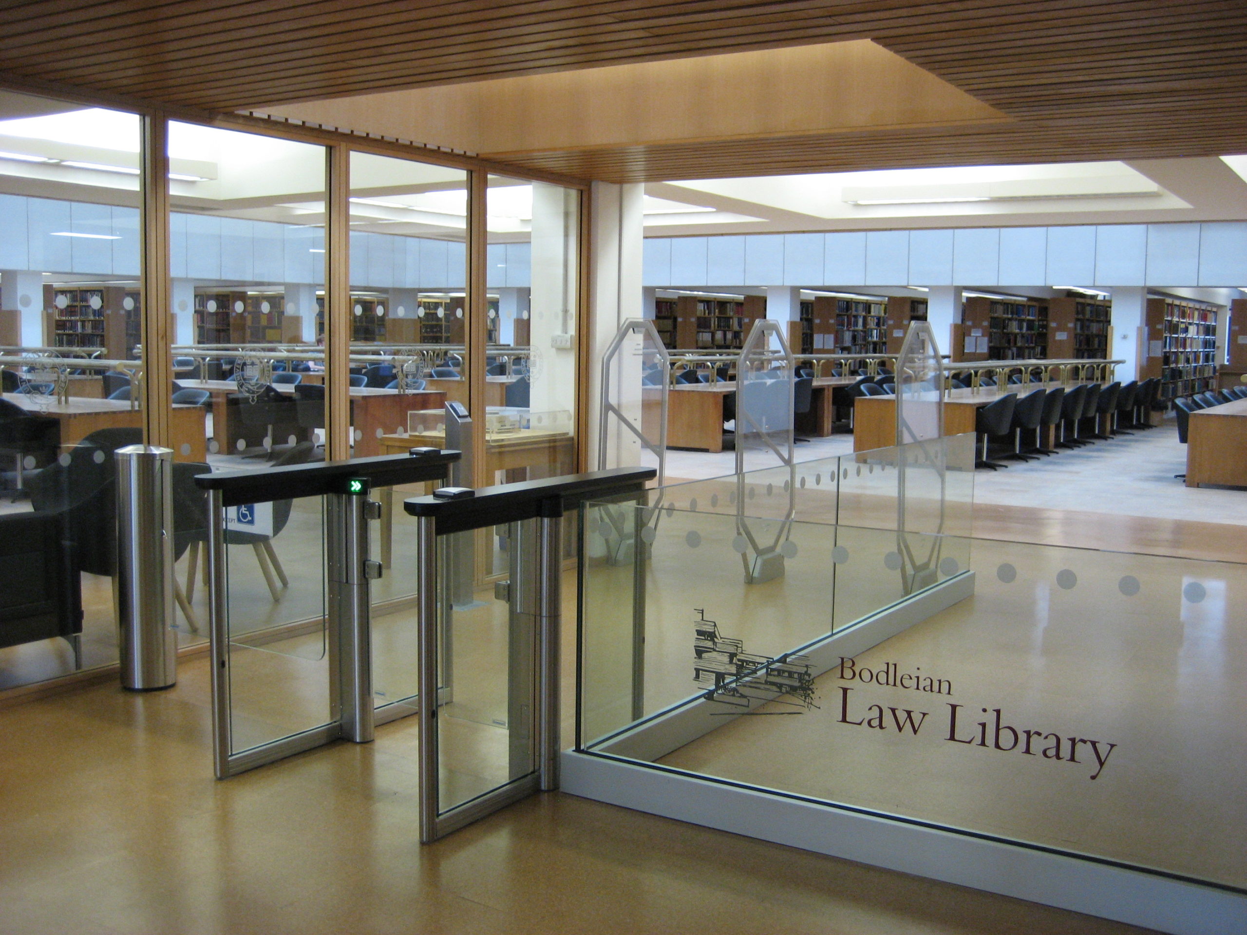 Picture of the Law Library entrance gates