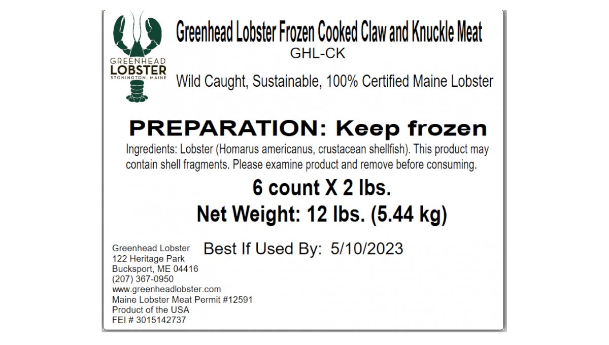 Lobster recall