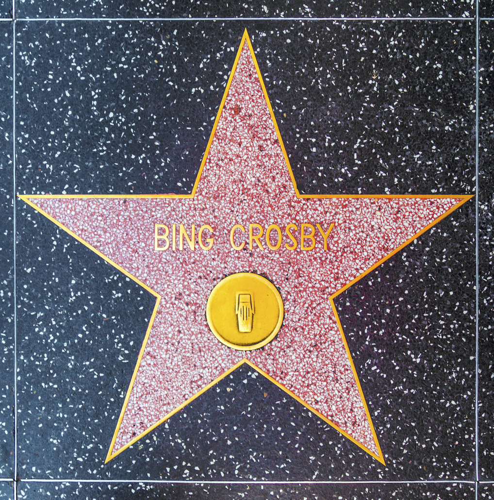 Bing Crosby's star on Hollywood Walk of Fame