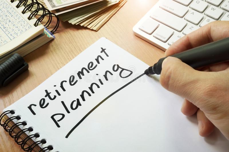retirement-planning-handwritten-note-retirement-planning-99831956