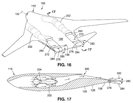 02152022 Boeing patent Aircraft having embedded engines 2