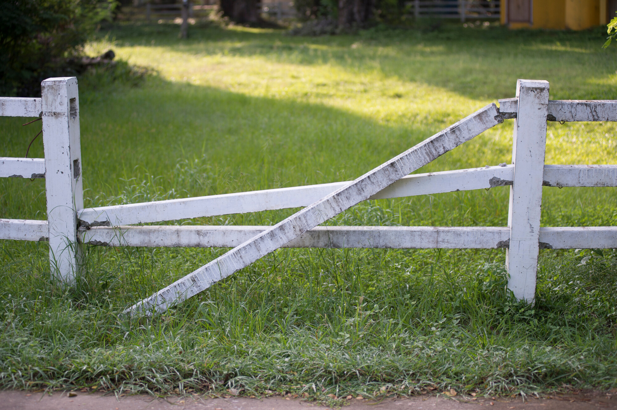 Broken Fence Rail