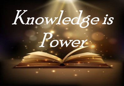 Knowledge is Power – magic book Knowledge is Power -light shining on a book