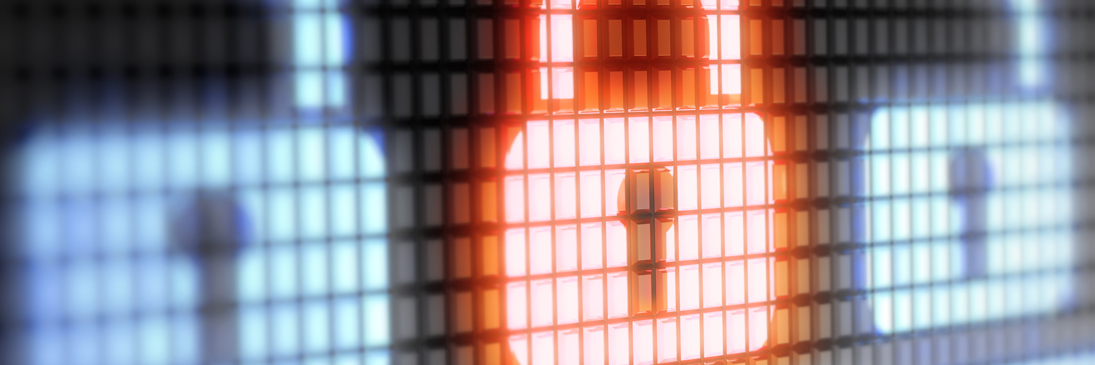 Digital image of closed and open Internet locks
