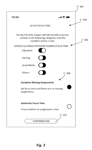 05102022 Microsoft Patent Enabling focus time based on school assignment completion information 2 05102022 Microsoft Patent Enabling focus time based on school assignment completion information