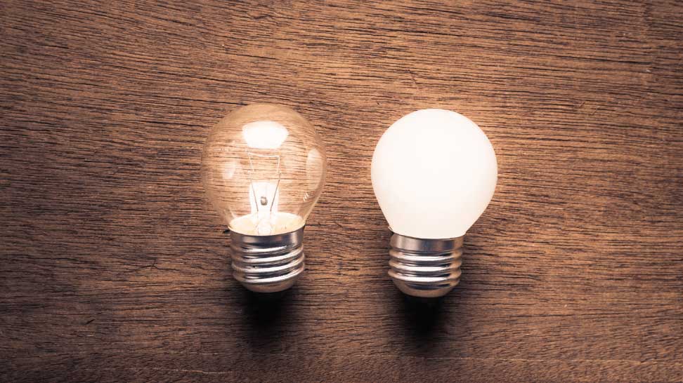 two light bulbs