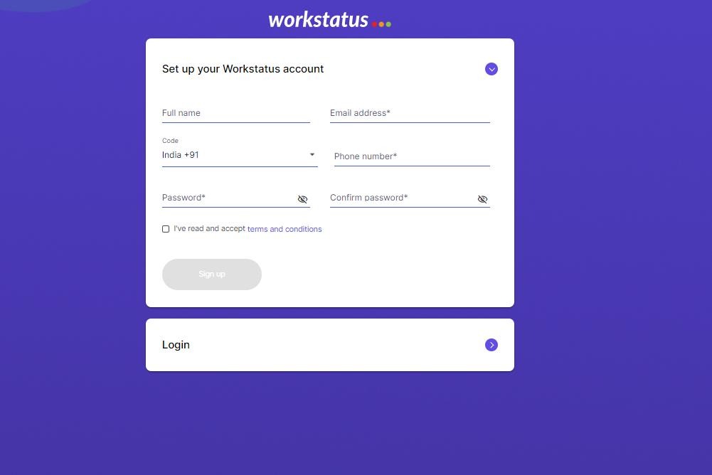workstatus signup
