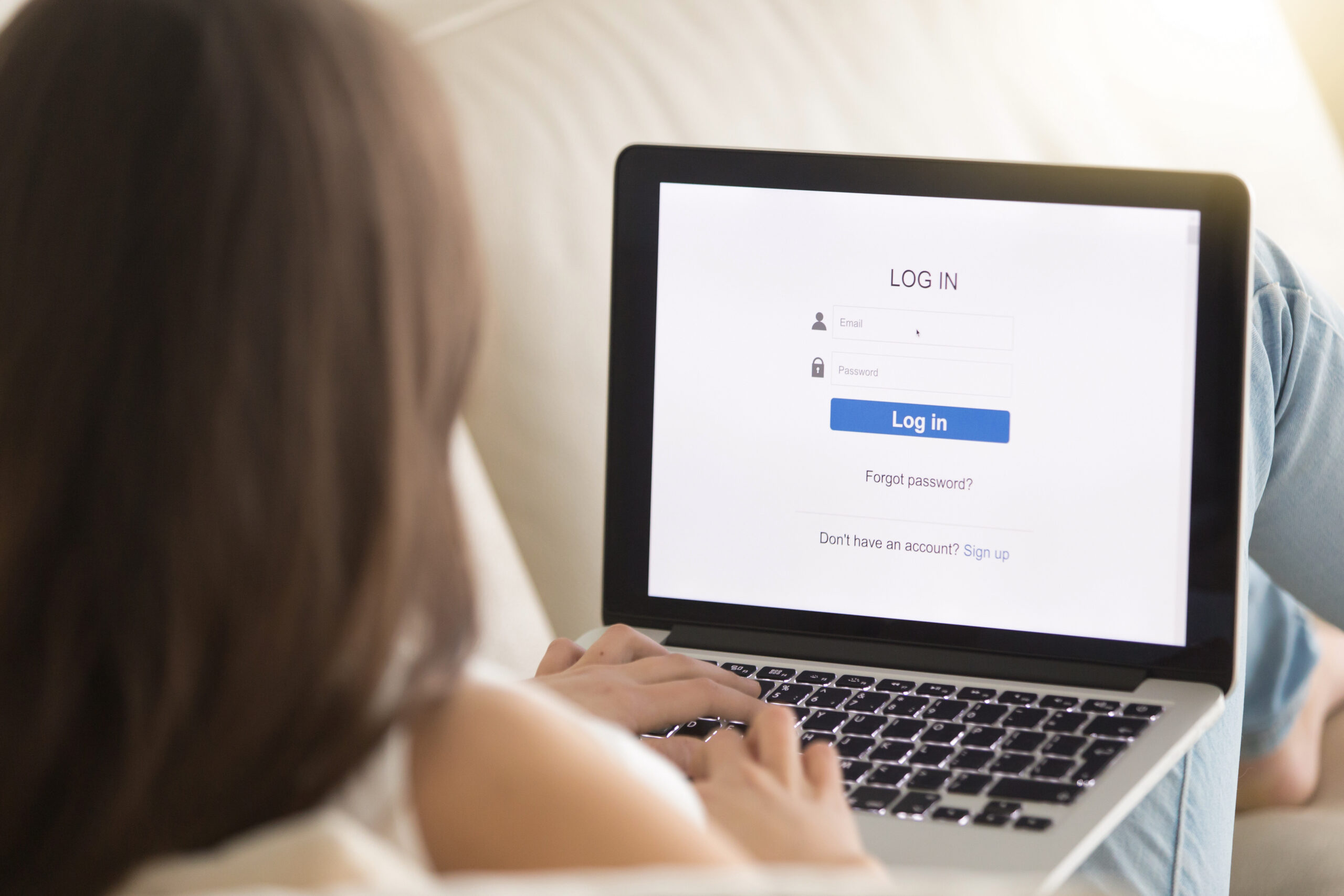 Female user passes security authorization system