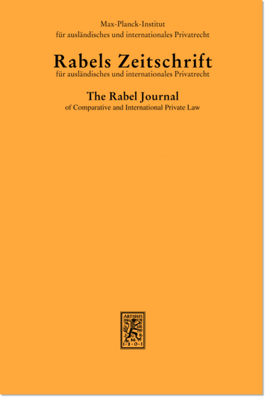 Rabels Zeitschrift für ausländisches und internationales Privatrecht (RabelsZ)