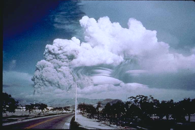 Eruption of Mount Pinatubo in 1991.