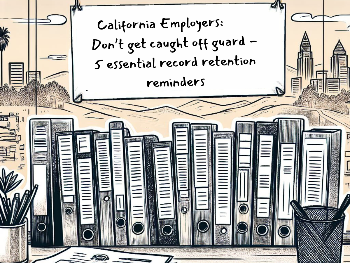 California Employers - Record Retention