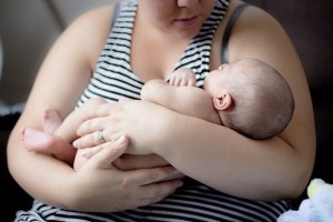 woman and baby