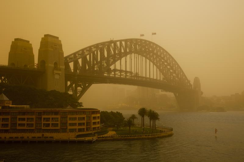 In 2009, a massive dust storm struck Sydney, Australia. 