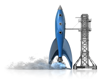 rocket on launch pad