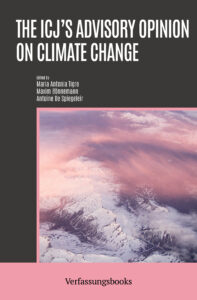 Cover of the Verfassungsbook "The ICJ's Opinion on Climate Change".