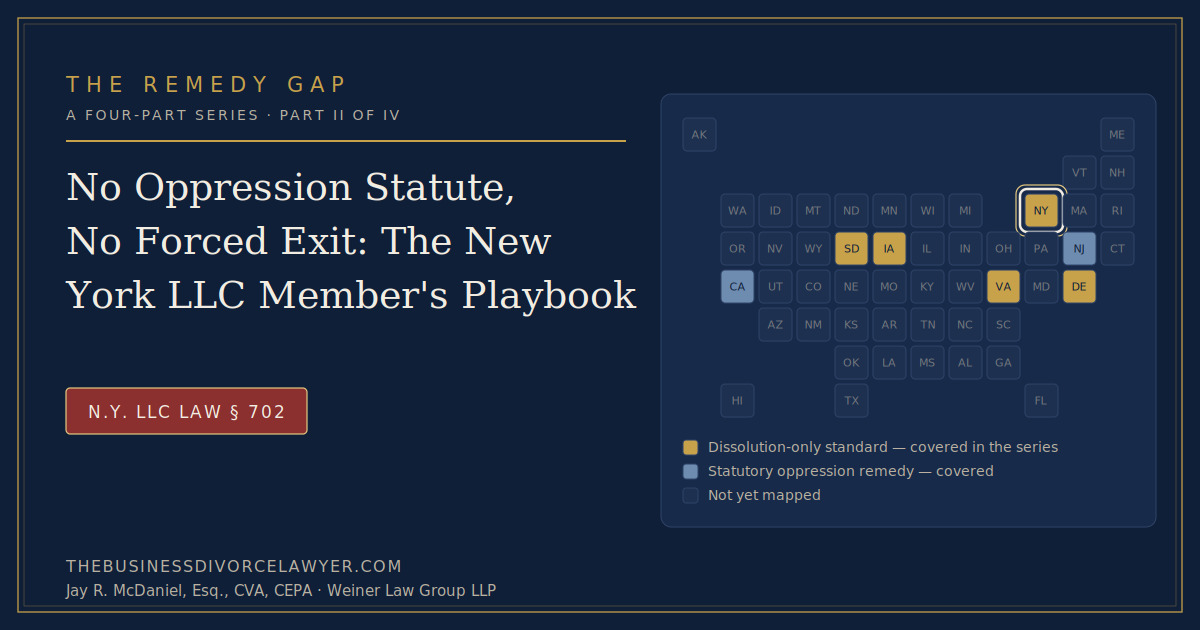 New York highlighted, Mizrahi v. Cohen equitable buyout