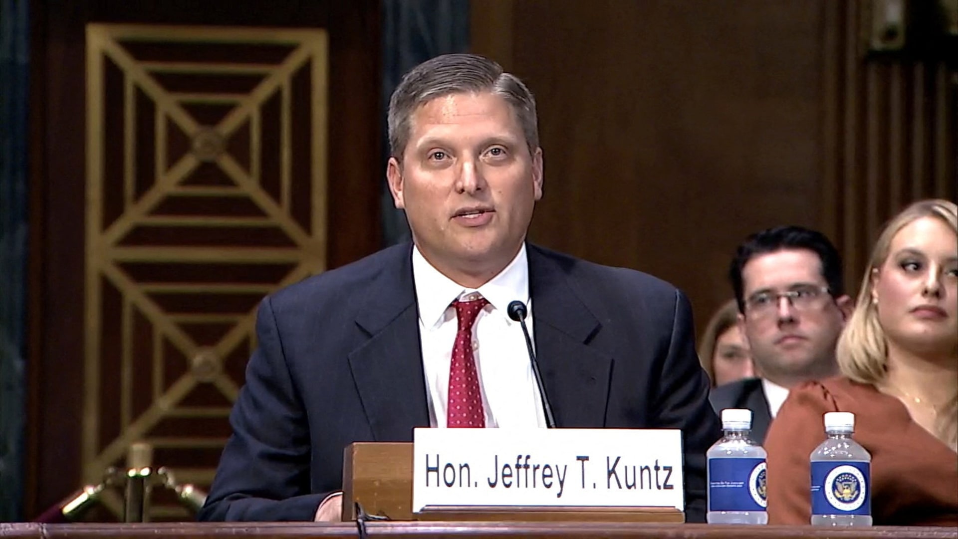 Chief Judge Jeffrey Kuntz of Florida's Fourth District Court of Appeals appears before the U.S. Senate Judiciary Committee in Washington, D.C.