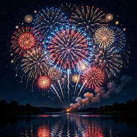 Colorful fireworks 