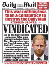 Daily Mail Front Page &mdash; Wednesday, 8 July 2026 | Paperboy